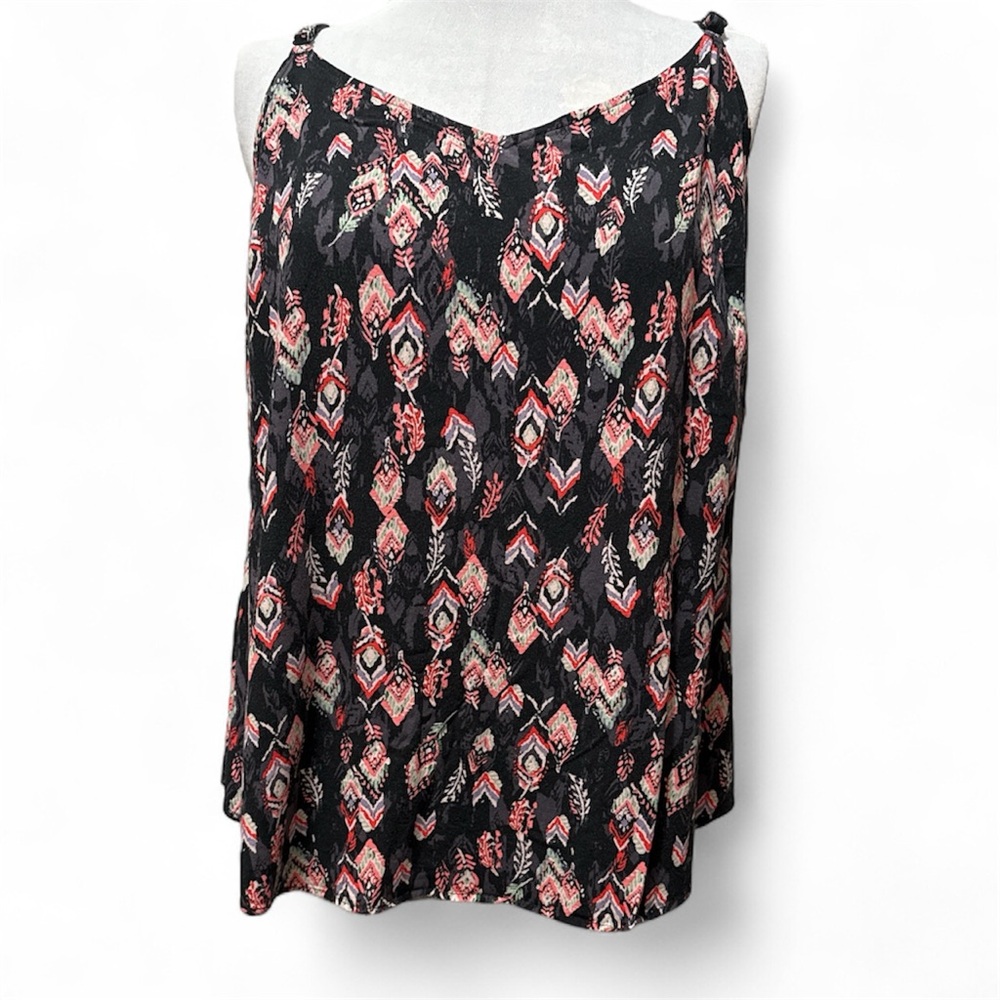Torrid Black and Pink Geometric Camisole